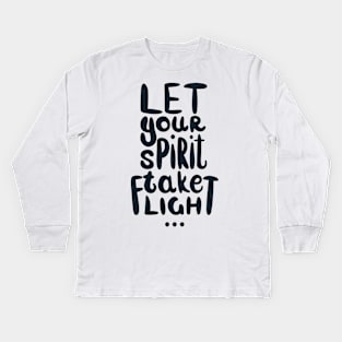 Let Your Spirit Take Flight Kids Long Sleeve T-Shirt